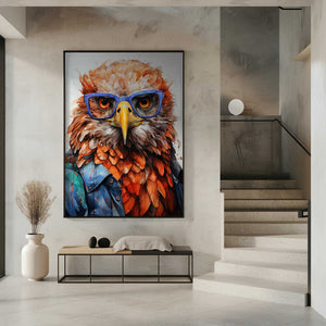 Tablou înramat „Eagle Watercolor Animal Art (1)” de Justyna Jaszke