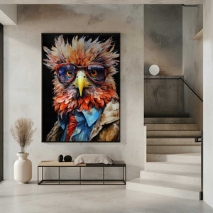 Tablou înramat „Eagle Watercolor Animal Art (2)” de Justyna Jaszke