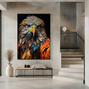 Tablou înramat „Eagle Watercolor Animal Art (3)” de Justyna Jaszke