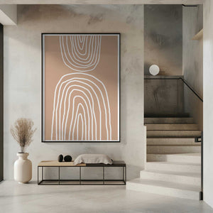 Tablou înramat „Earthy Layers Harmony” de THE MIUUS STUDIO