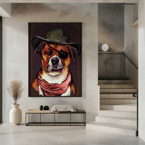 Tablou înramat „Dog” de The Whiskey Ginger