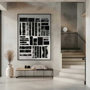 Tablou înramat „Monochrome Blocks” de THE MIUUS STUDIO