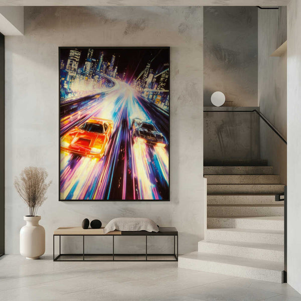 Tablou înramat „Street Racers” de Taudalpoi