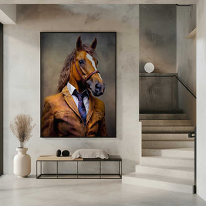 Tablou înramat „Elegant Horse Animal Art” de Justyna Jaszke