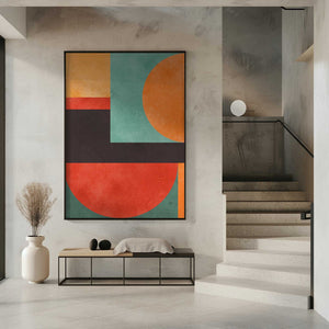 Tablou înramat „Colorful geometric composition 2” de Vitor Costa