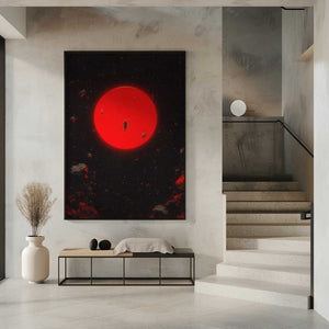Tablou înramat „Red Moon” de Taudalpoi