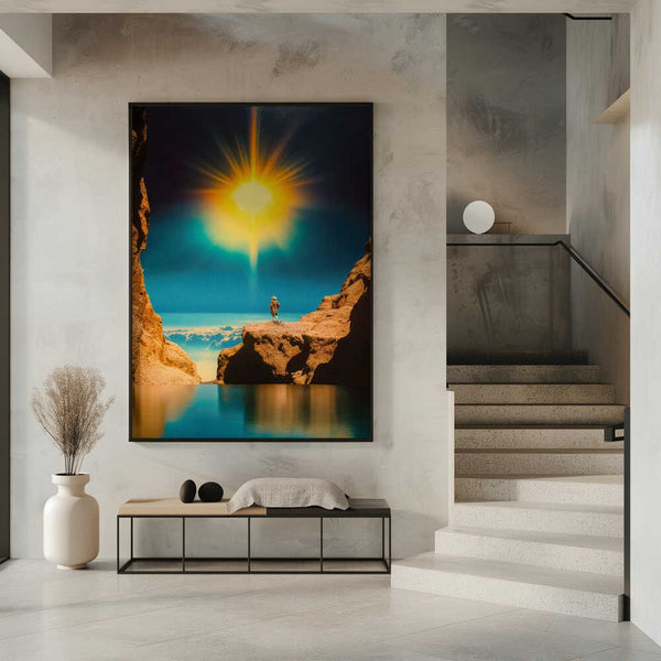 Tablou înramat „Voyager at the Edge of Light” de Taudalpoi