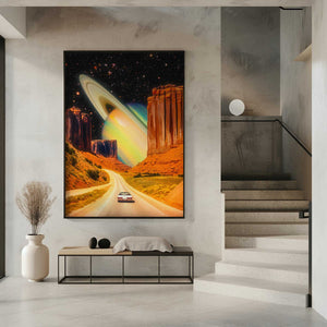Tablou înramat „Road Trip to the Rings of Infinity” de Taudalpoi