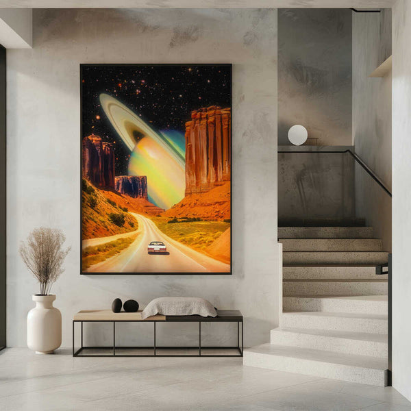 Tablou înramat „Road Trip to the Rings of Infinity” de Taudalpoi