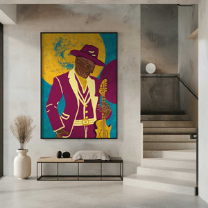 Tablou înramat „MUSICIAN GUY III” de Gulcihan Ozguc