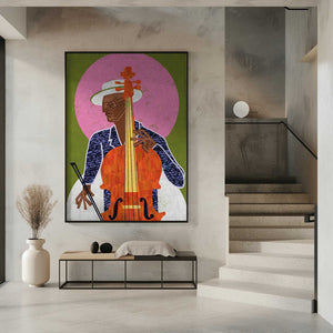 Tablou înramat „MUSICIAN GUY VII” de Gulcihan Ozguc