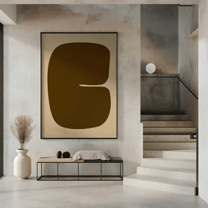 Tablou înramat „Bold Brown Form” de Treechild