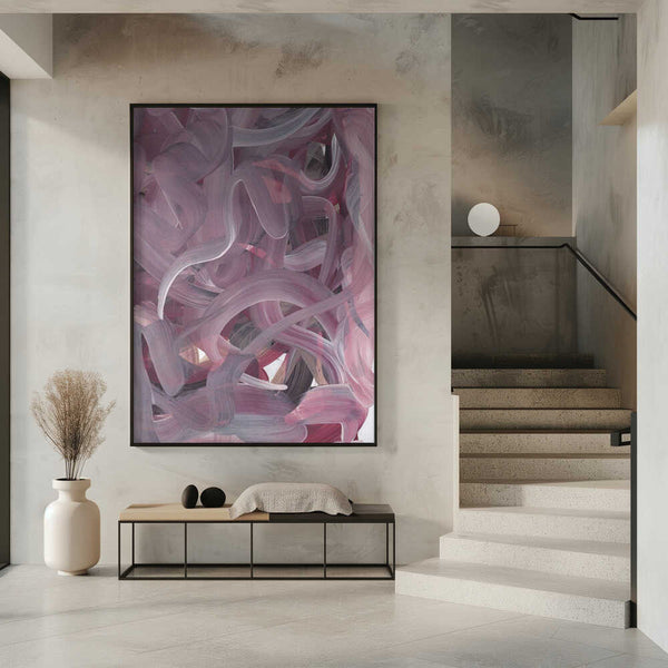 Tablou înramat „Pink abstract” de Maira Ribena