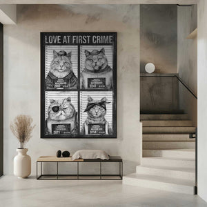 Tablou înramat „Love At First Crime” de Mike Koubou