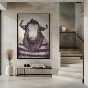 Tablou înramat „Bovine Chic Style” de Mike Koubou
