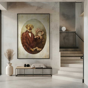 Tablou înramat „Victorian-style Portrait Couple” de Mike Koubou