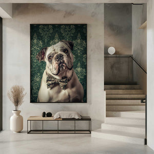 Tablou înramat „The Gentleman Bulldog” de SHANDU