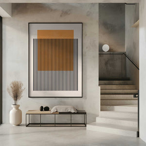 Tablou înramat „Black Vertical Stripes” de Vitor Costa