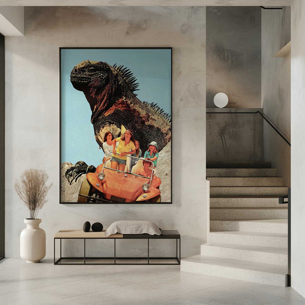 Tablou înramat „Iguana Beach Weekend” de Mikhail Siskoff