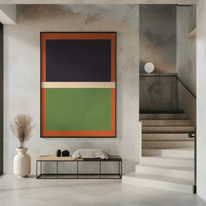 Tablou înramat „Bold Geometric Blocks” de Vitor Costa