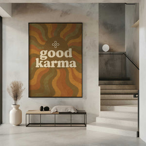 Tablou înramat „Karma Waves” de Treechild