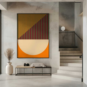 Tablou înramat „Geometric Spring Summer” de Nilesh Kulkarni