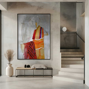 Tablou înramat „Woman in Red” de Doris Schmitz