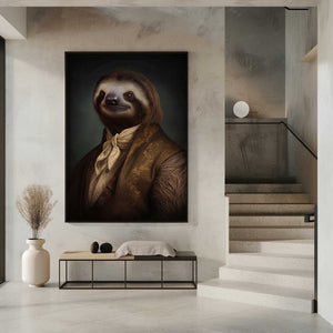 Tablou înramat „Sloth Portrait” de Andreas Magnusson