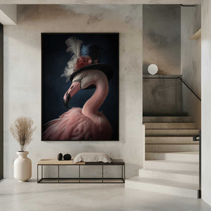Tablou înramat „Flamingo Portrait” de Andreas Magnusson