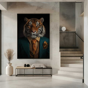 Tablou înramat „Tiger Portrait” de Andreas Magnusson