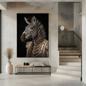 Tablou înramat „Zebra Portrait” de Andreas Magnusson