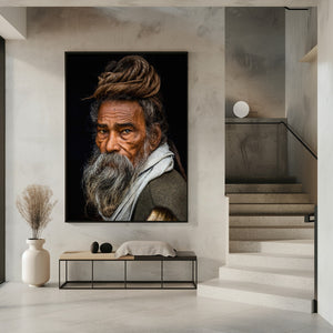 Tablou înramat „Portrait of a Sadhu...” de Rakesh J.V