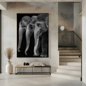 Tablou înramat „Nature\'s great masterpiece, an elephant; the only harmless great thing ...” de Yvette Depaepe