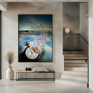 Tablou înramat „The Vanishing Time” de Sandy Wijaya