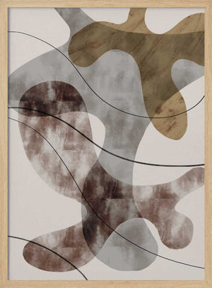 Tablou înramat „Brown Seaweed” de Pictufy Studio II