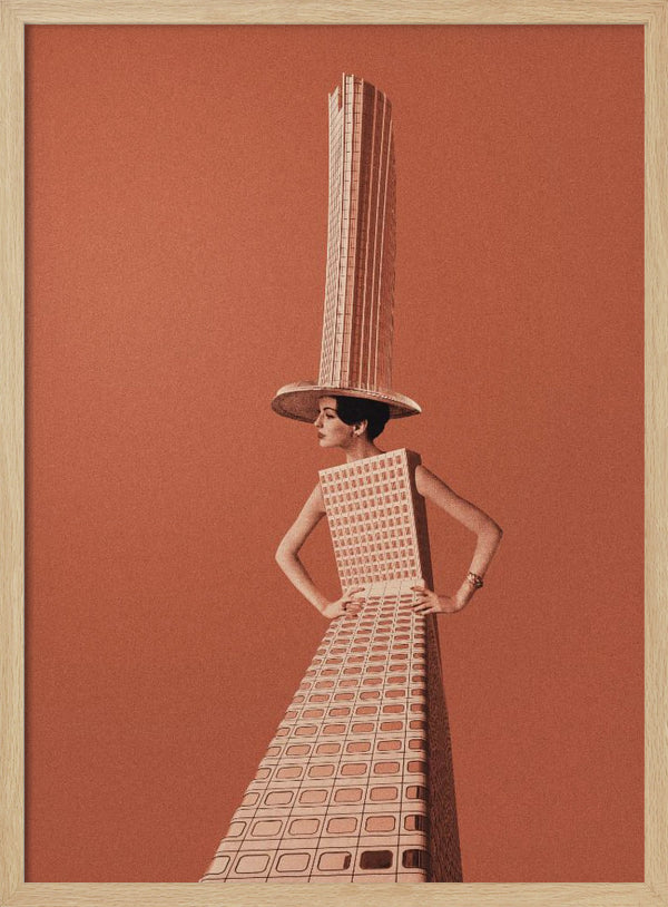 Tablou înramat „City girl” de Maarten Léon