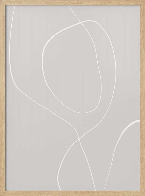 Tablou înramat „Flowing Lines Harmony” de uplusmestudio