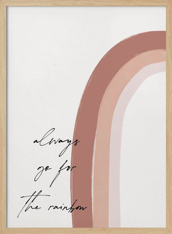 Tablou înramat „Chasing the Rainbow” de uplusmestudio