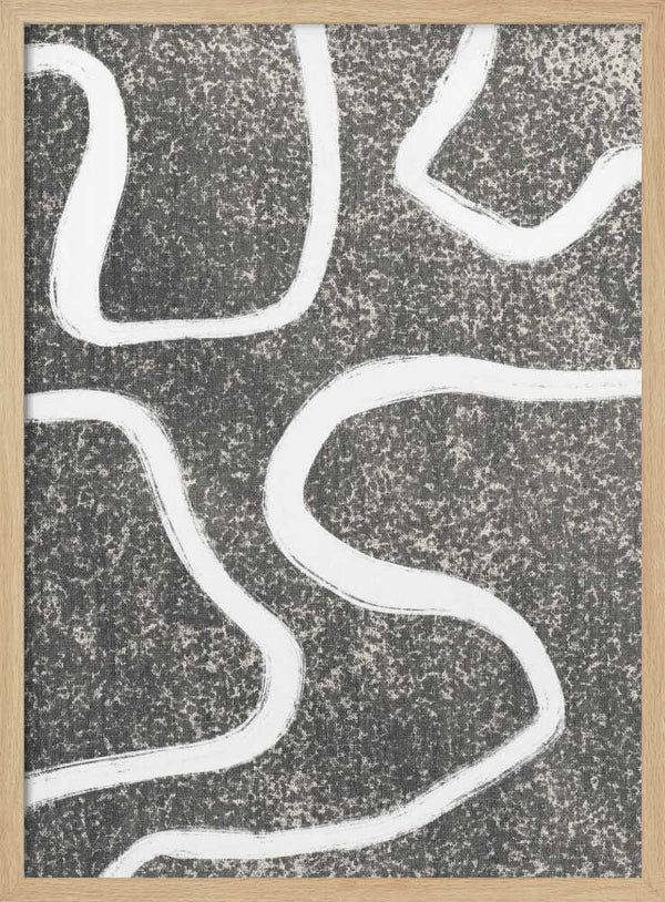 Tablou înramat „Curves in Contrast” de uplusmestudio