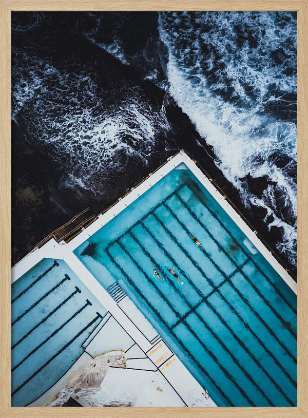 Tablou înramat „Most famous ocean pool in Australia” de Asad Sarfraz