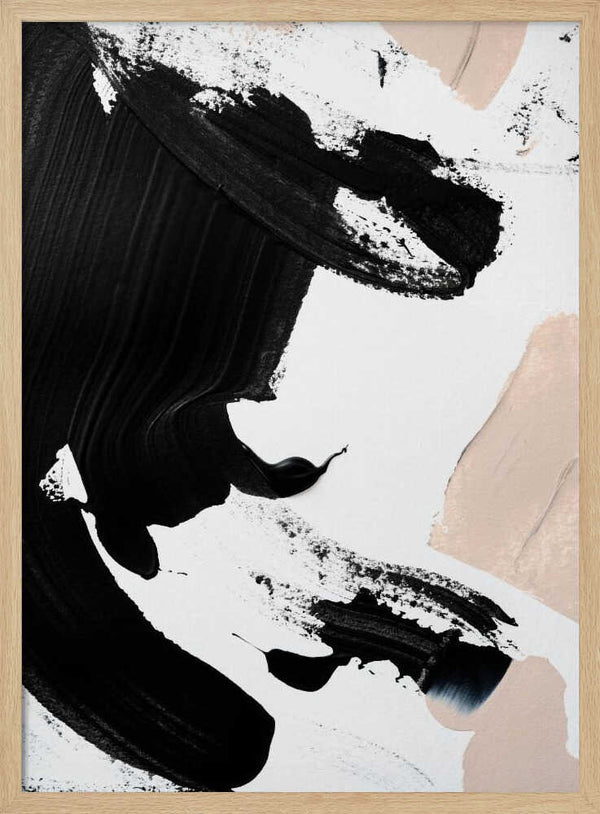 Tablou înramat „Black and Nude” de uplusmestudio