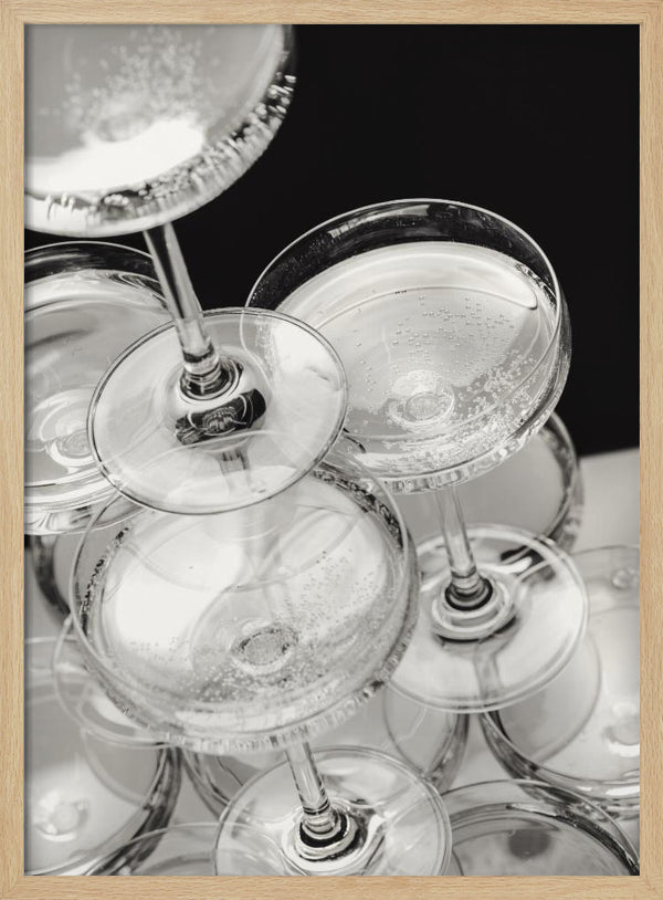 Tablou înramat „Champagne tower_5” de Pictufy Studio III