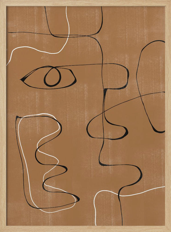 Tablou înramat „Whimsical Lines” de THE MIUUS STUDIO