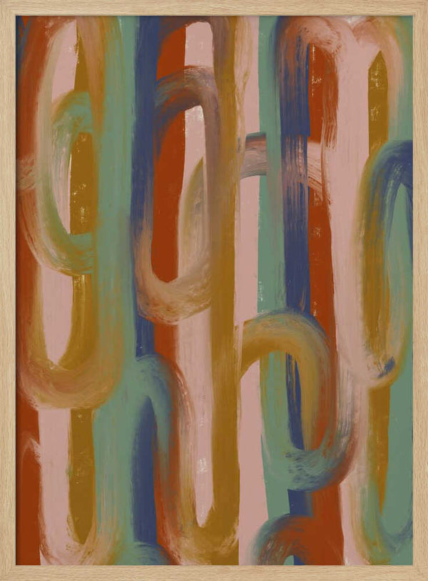 Tablou înramat „Flowing Hues Harmony” de Treechild