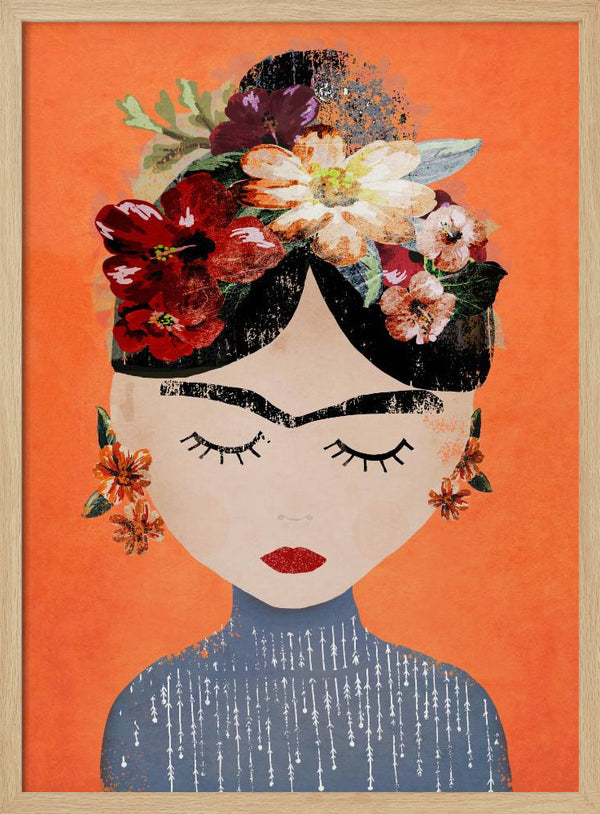 Tablou înramat „Floral Dreamer” de Treechild