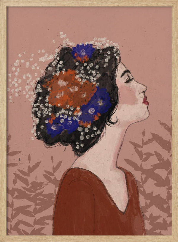 Tablou înramat „Blossoms in Profile” de Treechild