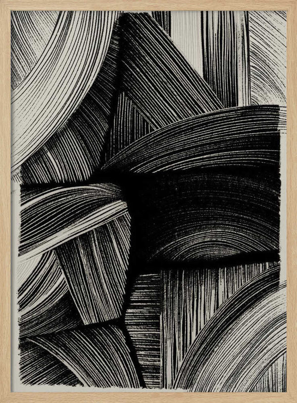 Tablou înramat „Curved Line Symphony” de Treechild