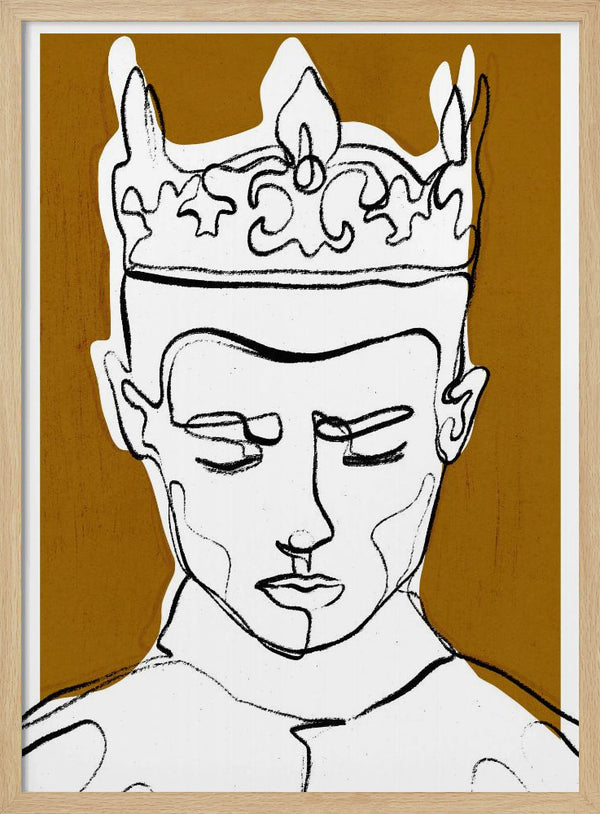 Tablou înramat „Silent Monarch” de Treechild