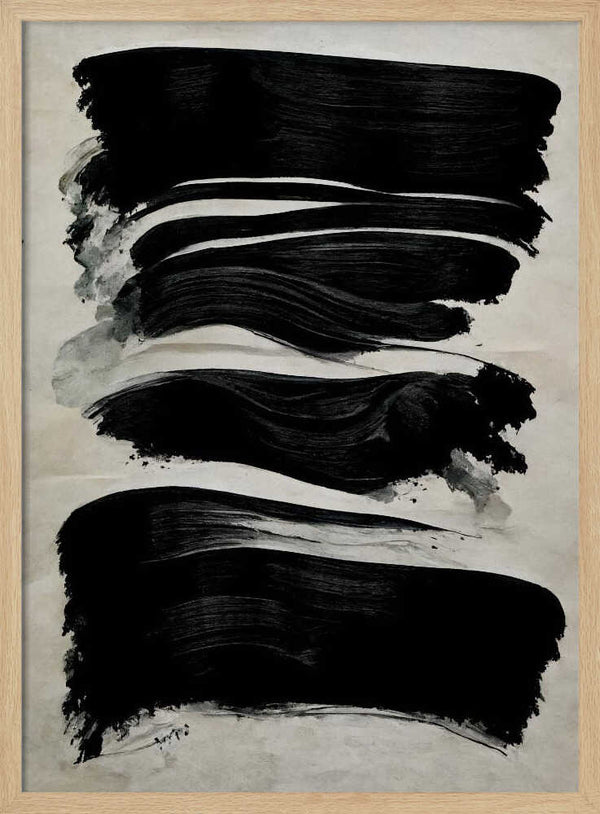 Tablou înramat „Brushstroke Symphony” de Treechild