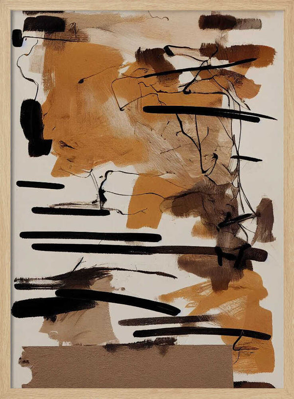 Tablou înramat „Earthy Strokes” de Treechild